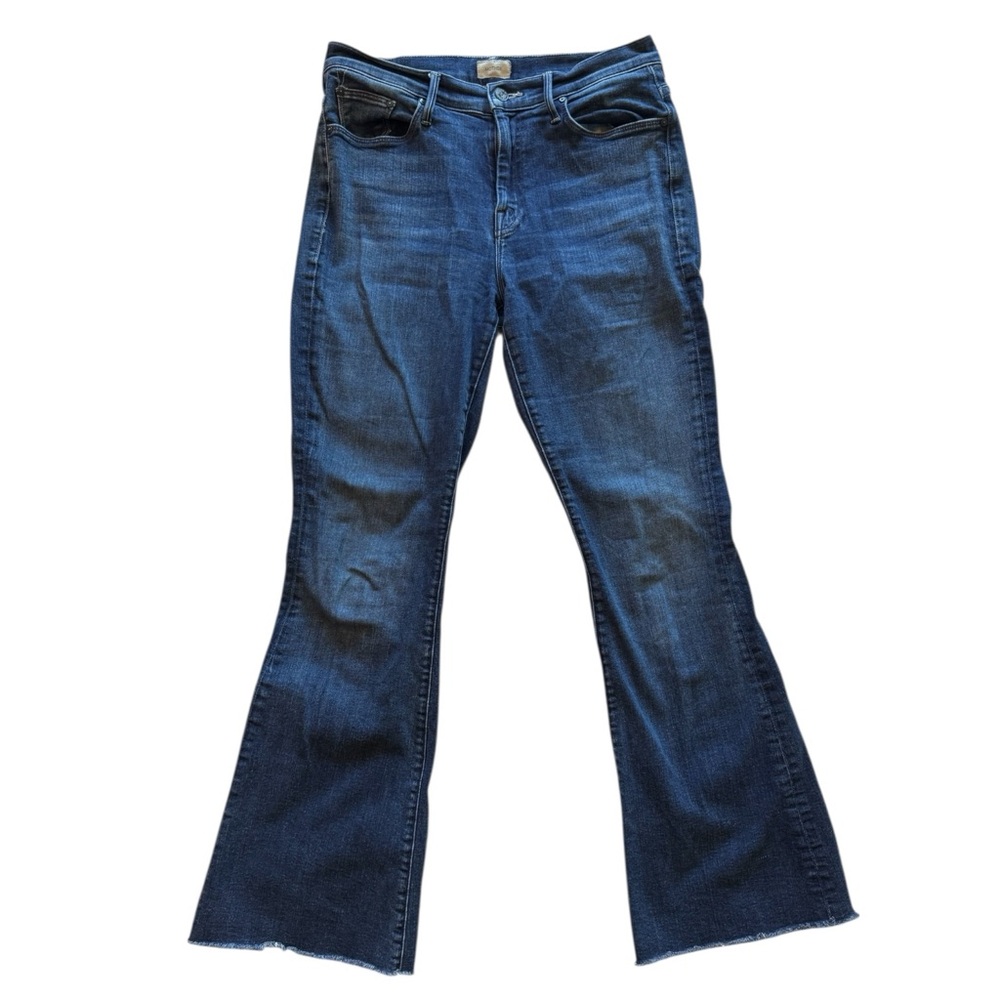 MOTHER Weekender Fray Classic Women's Dark Blue Flared Jeans